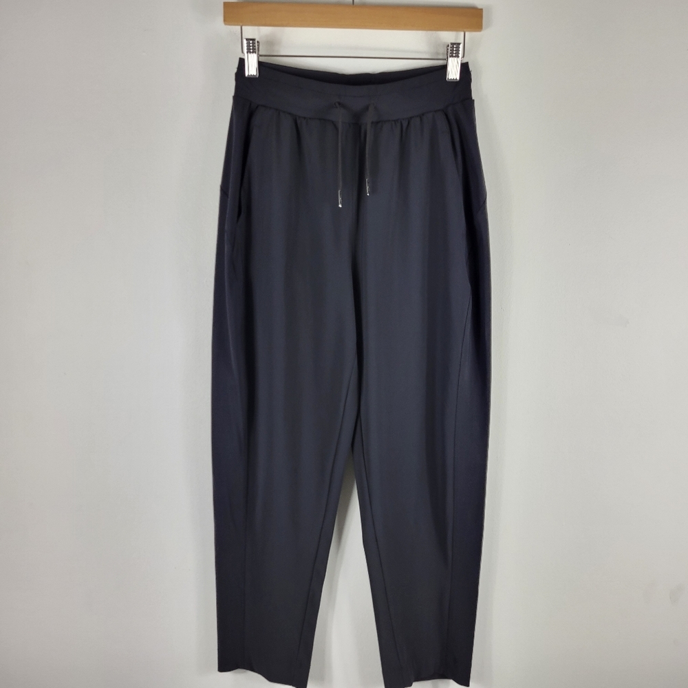 Sweaty Betty High Waist Straight Tapered Ankle Drawstring Pants